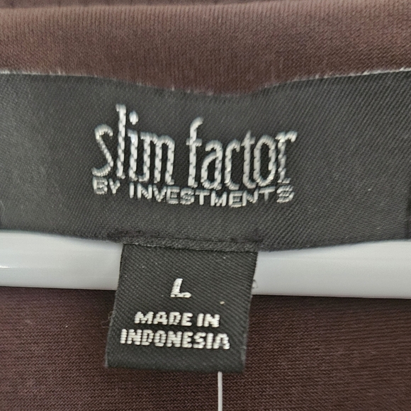 Slim Factor By Investments 2 Pc  Set SZ L Brown - Picture 5 of 8